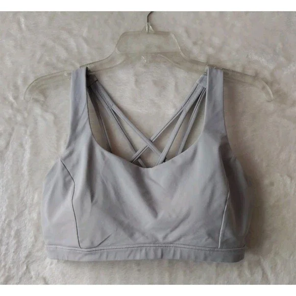 Lululemon Free to Be Serene Bra Light Support C/D Cup In Gray Women's Sz 12 - Picture 5 of 9